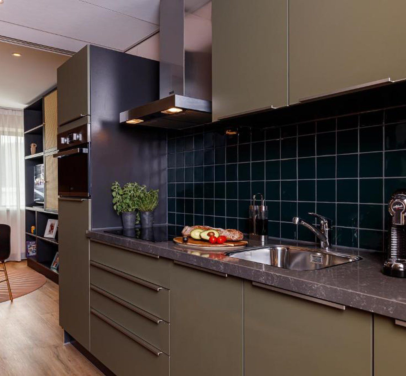 Citadines - keuken in kamer