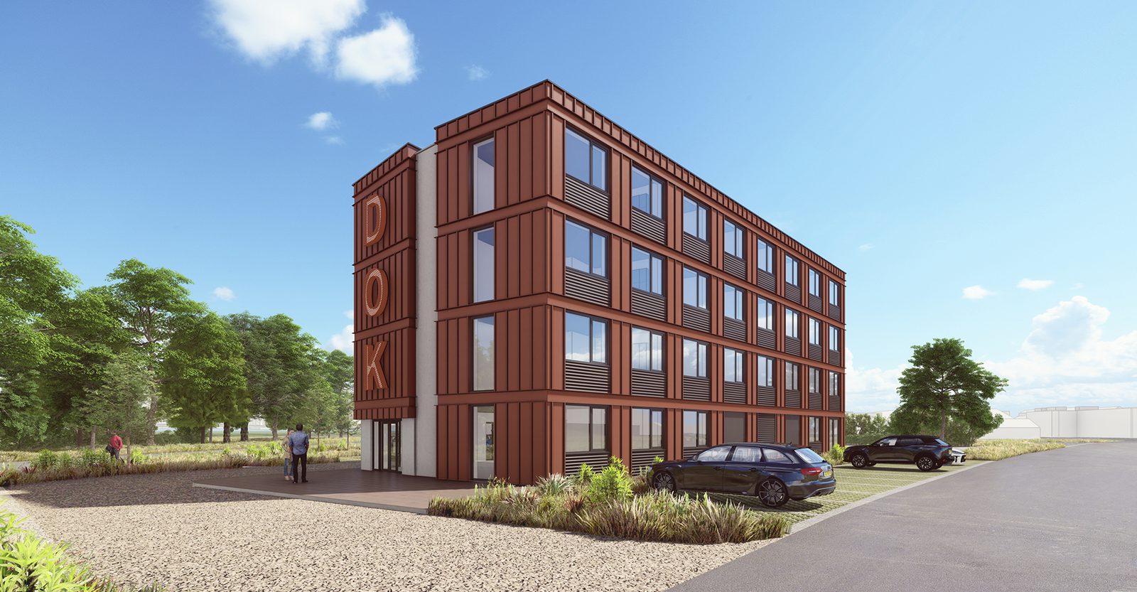 Dok 4 IJmuiden &mdash; vooraanzicht